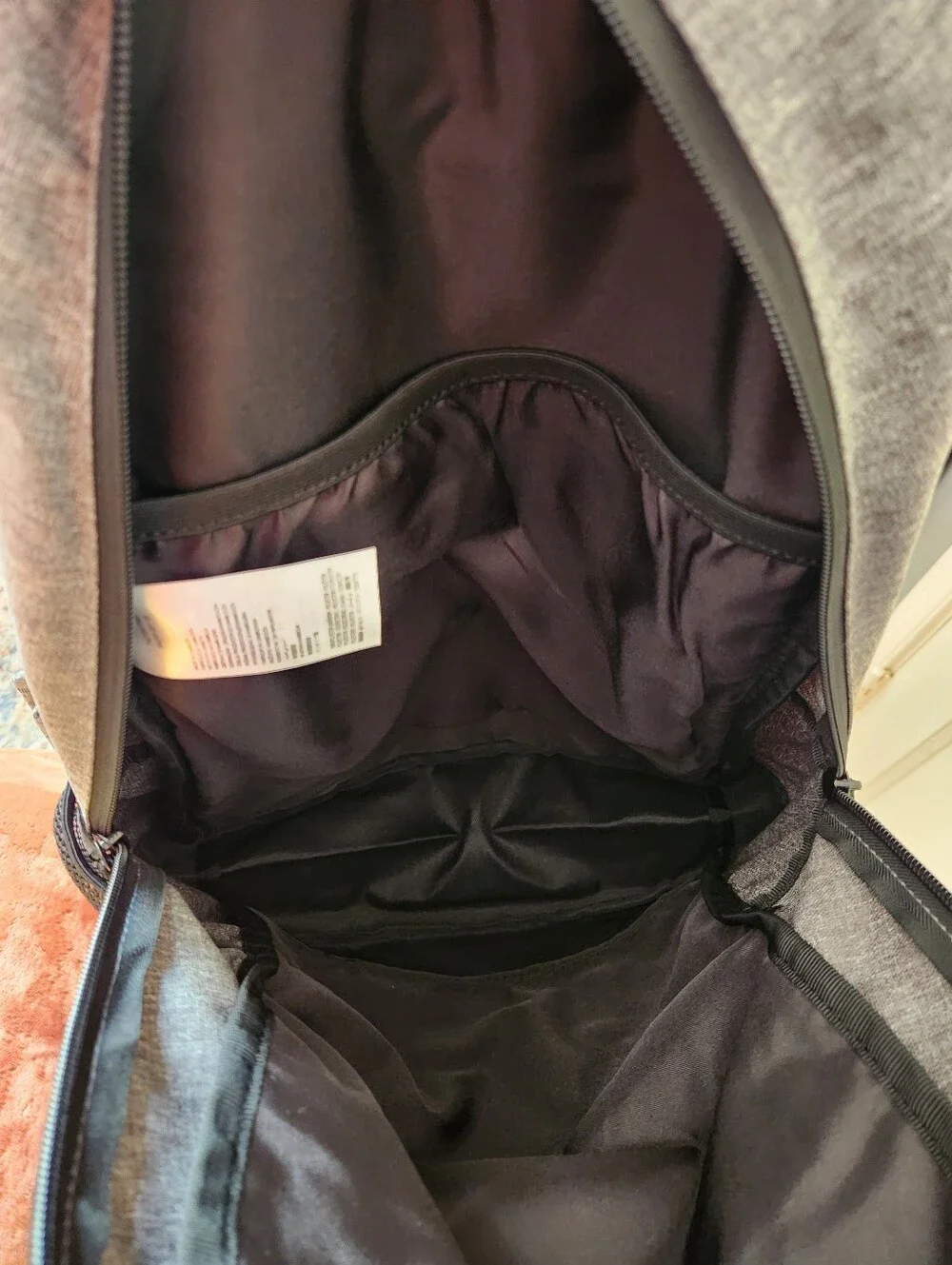 Air Jordan Backpack & Detachable Pencil Case Gray Black Set